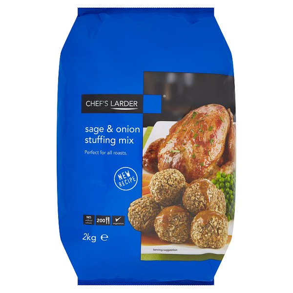 Chef's Larder Sage & Onion Stuffing Mix 2kg, Case of 4 Chef's Larder