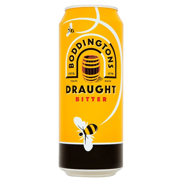 Boddingtons Draught Bitter Beer Cans 4 x 440ml, case of 6 Boddingtons
